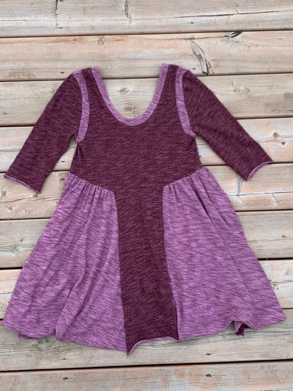 FP Free People Beach Good Morning Sunshine Babydoll Dress Cotton Pockets Purple
